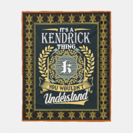 Das ist ein Kendrick, das man nicht verstehen konn Fleecedecke