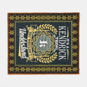 Das ist ein Kendrick, das man nicht verstehen konn Fleecedecke (Vorderseite (Horizontal))