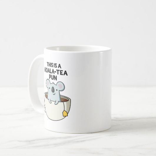 Das ist ein Koala-Tee Pun Funny Koala Pun Kaffeetasse (Vorderseite Links)
