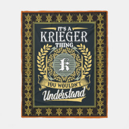 Das ist ein Krieger, den man nicht verstehen konnt Fleecedecke