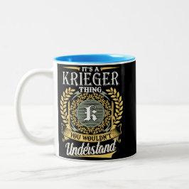 Das ist ein Krieger, den man nicht verstehen konnt Zweifarbige Tasse