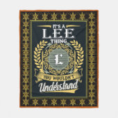 Das ist ein Lee, das man nicht verstehen konnte Fleecedecke (Vorderseite)