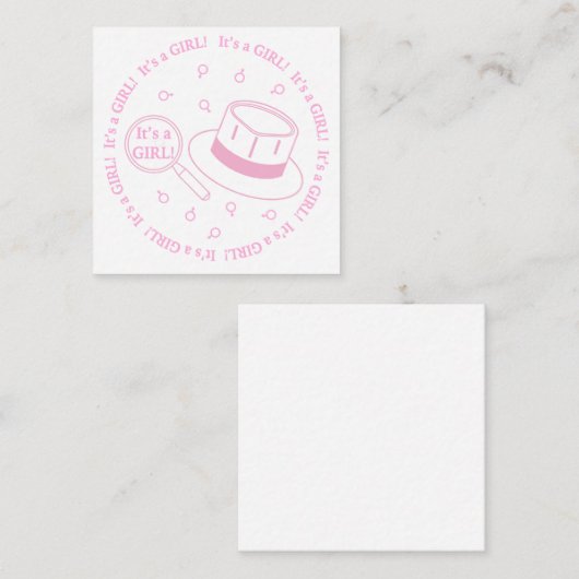 Das ist ein Mädchen! Begleitkarte (Vorne/Hinten)