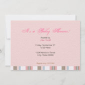 Das ist ein Mädchen!Einladung Einladung (Rückseite)