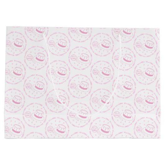 Das ist ein Mädchen! Große Geschenktüte (Rückseite)