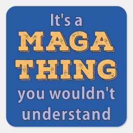 Das ist ein magisches Ding, das man nicht verstehe Quadratischer Aufkleber