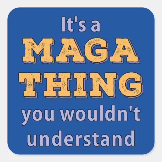 Das ist ein magisches Ding, das man nicht verstehe Quadratischer Aufkleber (Vorderseite)