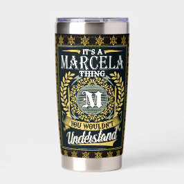 Das ist ein Marcela, das man nicht verstehen konnt Thermobecher