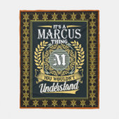 Das ist ein Marcus, das man nicht verstehen konnte Fleecedecke (Vorderseite)