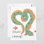 "Das ist ein Moray" Liebe Pun Eel Postkarte (Vorne/Hinten)