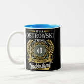 Das ist ein Ostrowski, das man nicht verstehen kon Zweifarbige Tasse (Links)