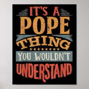 Das ist ein Papstthema, das du nicht verstehen wür Poster