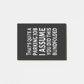 Das ist ein Parkjob - Schlechtes Parken Post-it Klebezettel (Vorderseite)