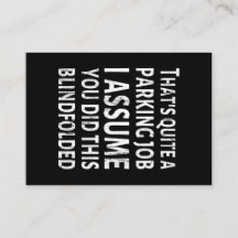 Das ist ein Parkjob - Schlechtes Parken