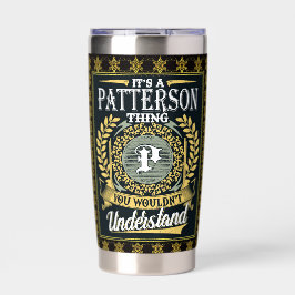 Das ist ein Patterson, das man nicht verstehen kon Thermobecher