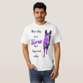 Das ist ein Pferd mit einer anderen Farbe Lila T-Shirt (Vorne ganz)