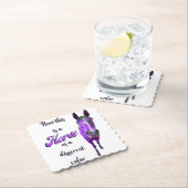 Das ist ein Pferd mit einer anderen Farbe Lila Untersetzer (Vor Ort)