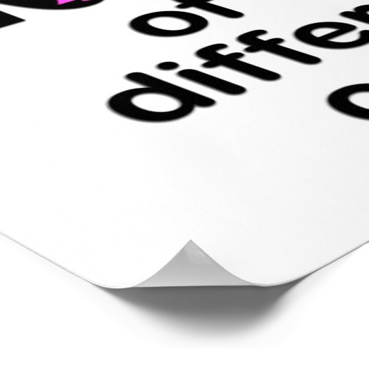 Das ist ein Pferd mit einer anderen Farbe Print Poster (Ecke)