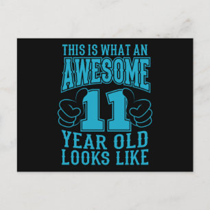 DAS IST EIN PHANTASTISCHER 11-JÄHRIGER 11. Geburts Postkarte