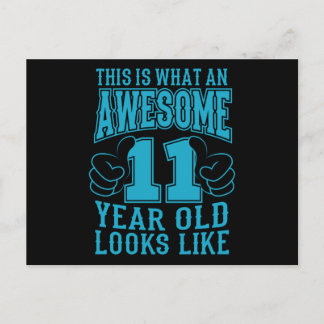 DAS IST EIN PHANTASTISCHER 11-JÄHRIGER 11. Geburts Postkarte