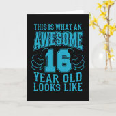 DAS IST EIN PHANTASTISCHER 16 JAHRE ALTER 16. Gebu Karte (Gelbe Blume)