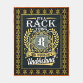 Das ist ein Rack, den man nicht verstehen konnte Fleecedecke (Vorderseite)