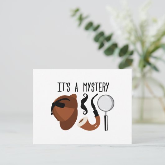 Das ist ein Rätsel Postkarte (Stehend Vorderseite)