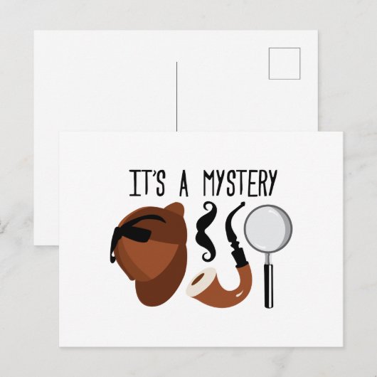 Das ist ein Rätsel Postkarte (Vorne/Hinten)