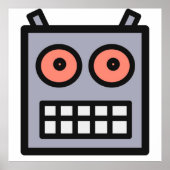 Das ist ein Roboterkopf Poster (Vorne)