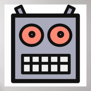 Das ist ein Roboterkopf Poster