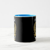 Das ist ein Rucker, den man nicht verstehen konnte Zweifarbige Tasse (Mittel)