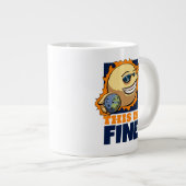 Das ist ein schöner Cartoon der globalen Erwärmung Jumbo-Tasse (Vorderseite Rechts)