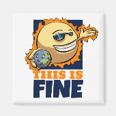 Das ist ein schöner Cartoon der globalen Erwärmung Magnet (Vorne)