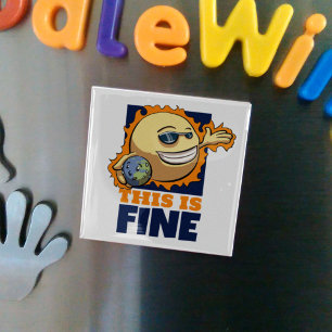 Das ist ein schöner Cartoon der globalen Erwärmung Magnet