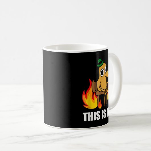 Das ist ein schöner Hund Internet Meme Burning San Kaffeetasse (VorderseiteRechts)