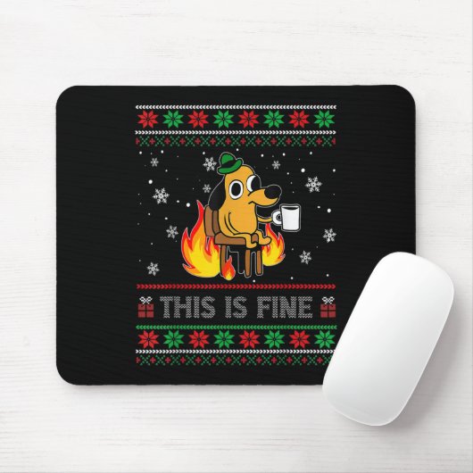 Das ist ein schöner Hund Meme Funny Ugly Weihnacht Mousepad (Mit Mouse)