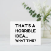 Das ist ein schreckliches Zitat Postkarte (Stehend Vorderseite)