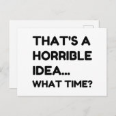 Das ist ein schreckliches Zitat Postkarte (Vorne/Hinten)