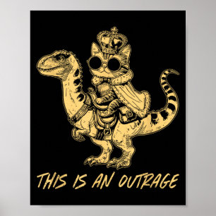 Das Ist Ein Skandal Lustige Prinzessinnen Katze Re Poster