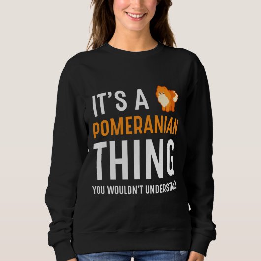 Das ist ein Spitz Sweatshirt (Vorderseite)