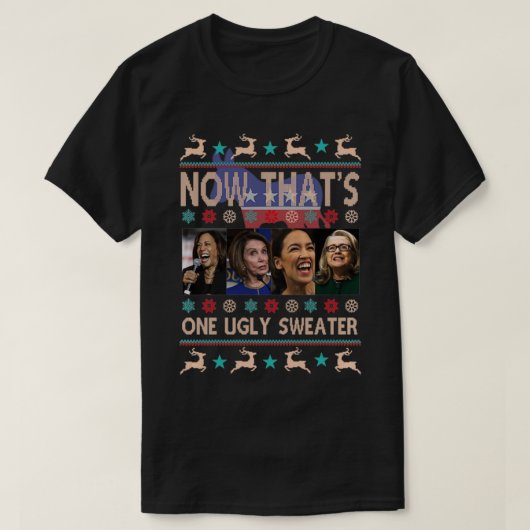 Das ist ein Ugly Sweater Harris Pelosi Aoc Hill T-Shirt (Design vorne)