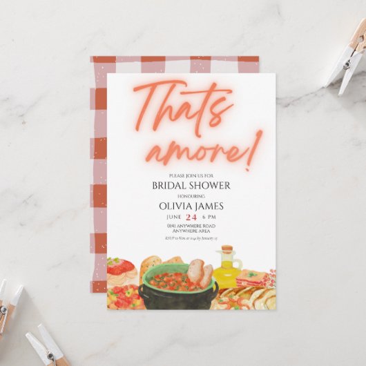 Das ist ein viel versprechendes Brautparty Einladung (Vorderseite/Rückseite Beispiel)