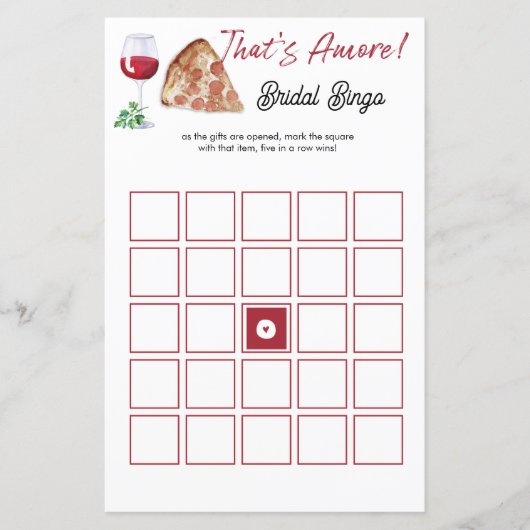 Das ist ein weiteres Bingo-Brautparty-Spiel (Vorderseite)