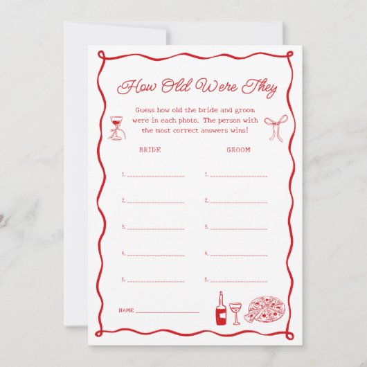 Das ist ein weiteres Brautparty Raten Sie das Alte Einladung (Vorderseite)