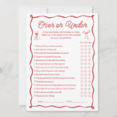 Das ist ein weiteres Brautparty über oder unter de Einladung (Vorderseite)