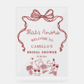 Das ist ein weiteres handgeschriebenes Brautparty Acrylschild (Vorderseite)