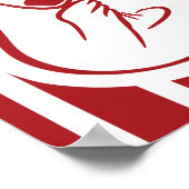 Das ist ein weiteres italienisches Rotes Brautpart Poster (Ecke)