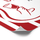 Das ist ein weiteres italienisches Rotes Brautpart Poster (Ecke)