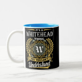 Das ist ein Whitehead, das man nicht verstehen kon Zweifarbige Tasse