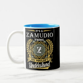 Das ist ein Zamudio, das man nicht verstehen konnt Zweifarbige Tasse
